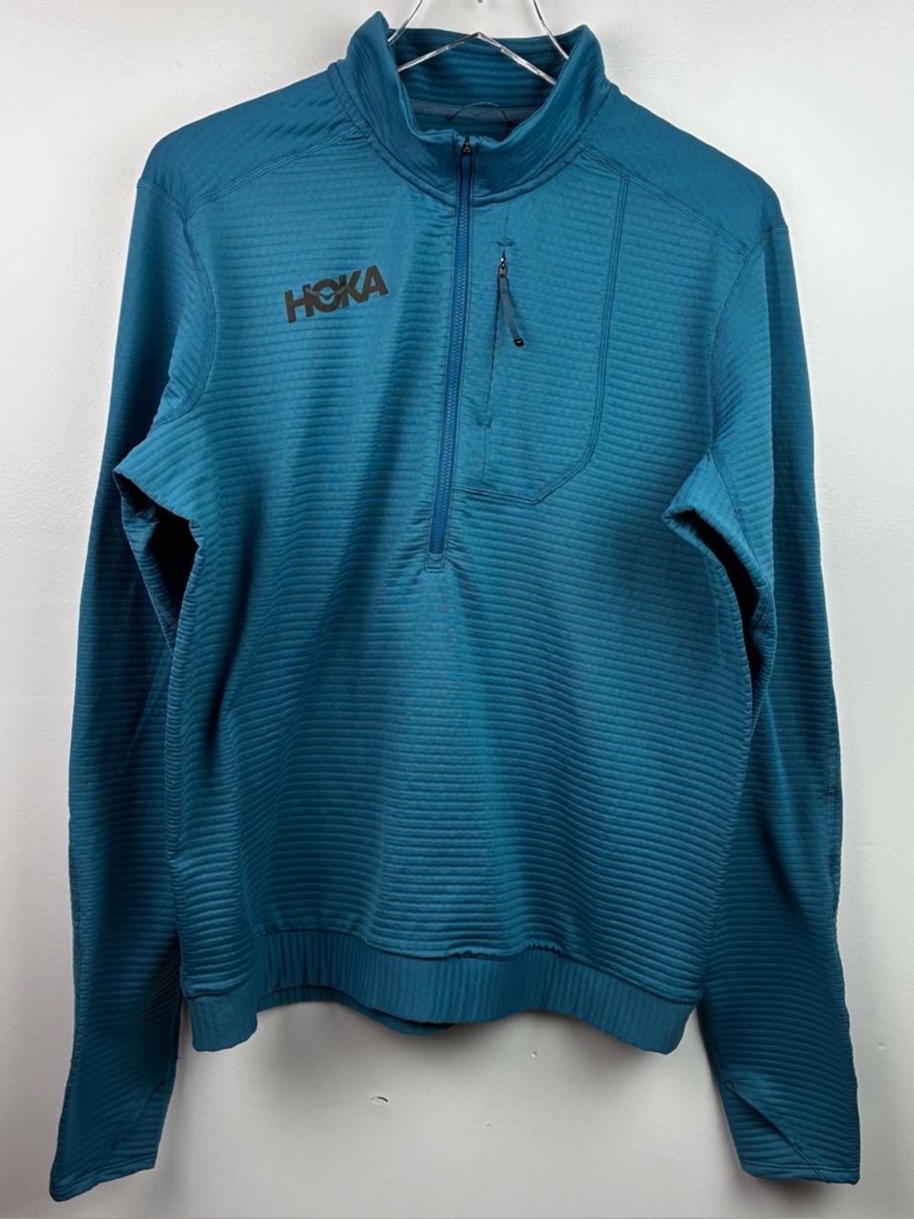 Hoka NWT Half Zip Lightweight Pullover Teal